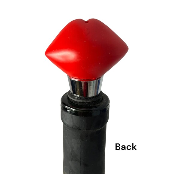 Glamorous Red Lips Wine Bottle Stopper - Fun Way to Keep Wine Fresh! - Picture 5 of 5